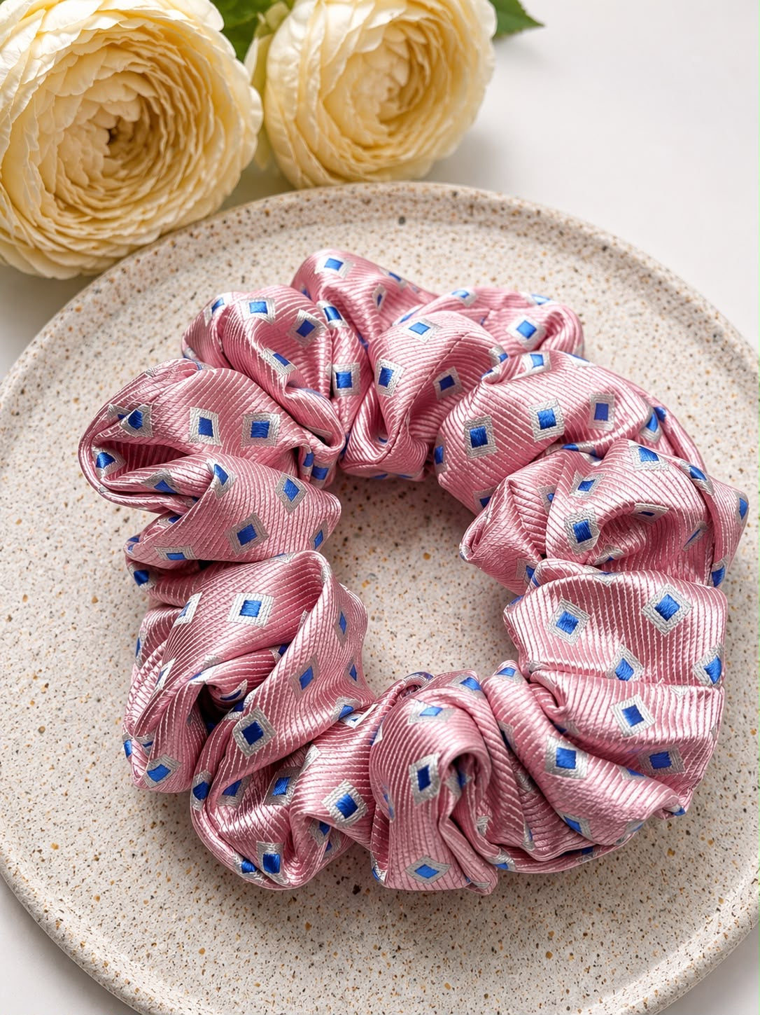 Jedwabna gumka frotka Scrunchie #015
