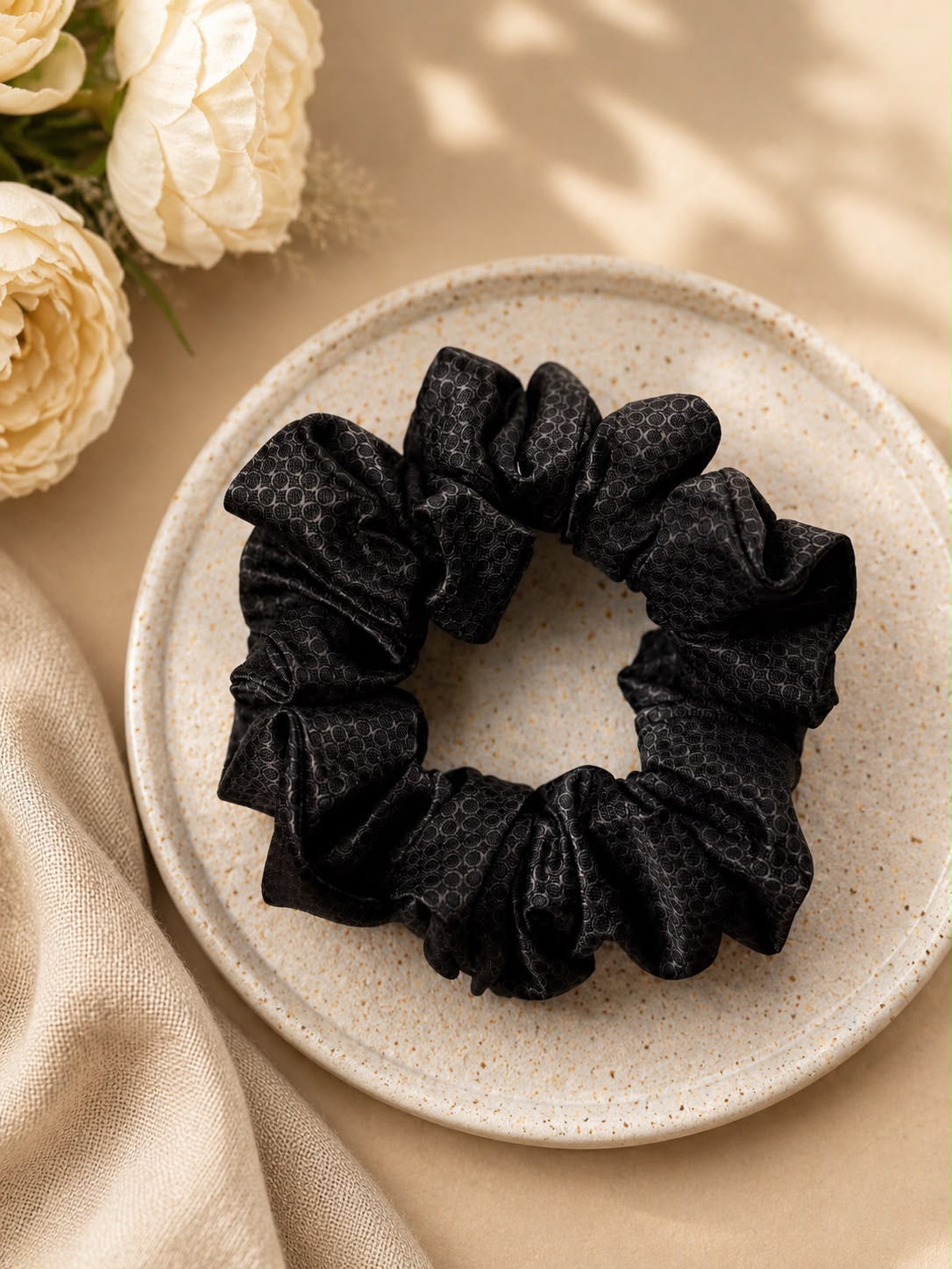 Jedwabna gumka frotka Scrunchie #020
