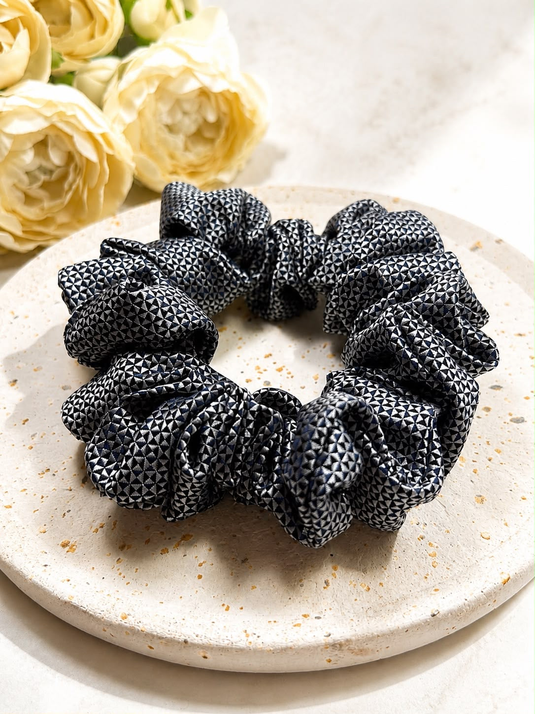 Jedwabna gumka frotka Scrunchie #013