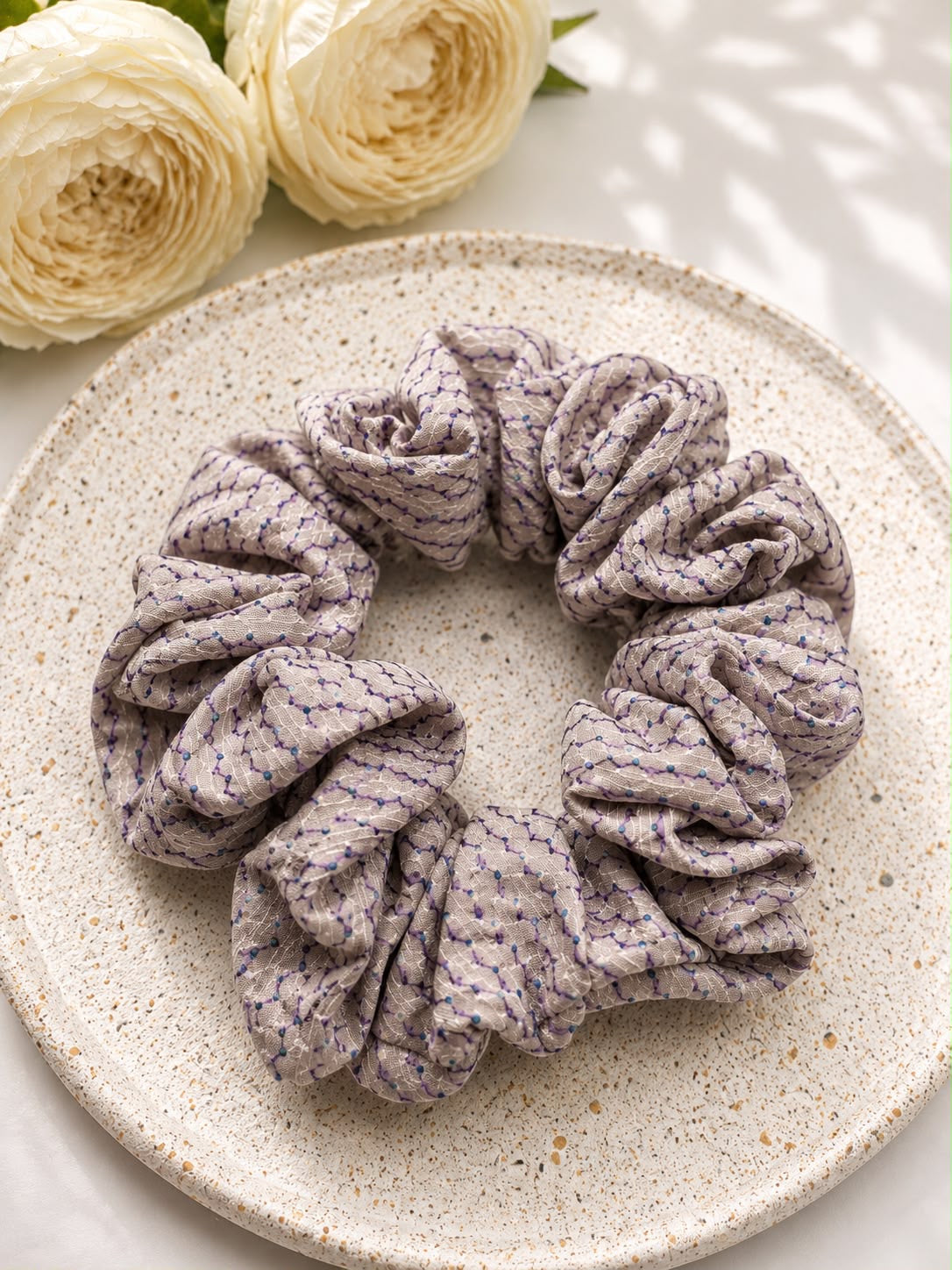 Jedwabna gumka frotka Scrunchie #016