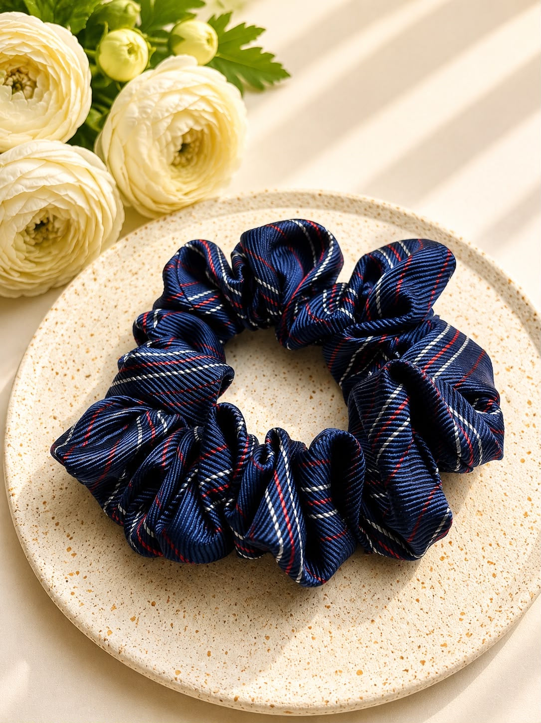 Jedwabna gumka frotka Scrunchie #010