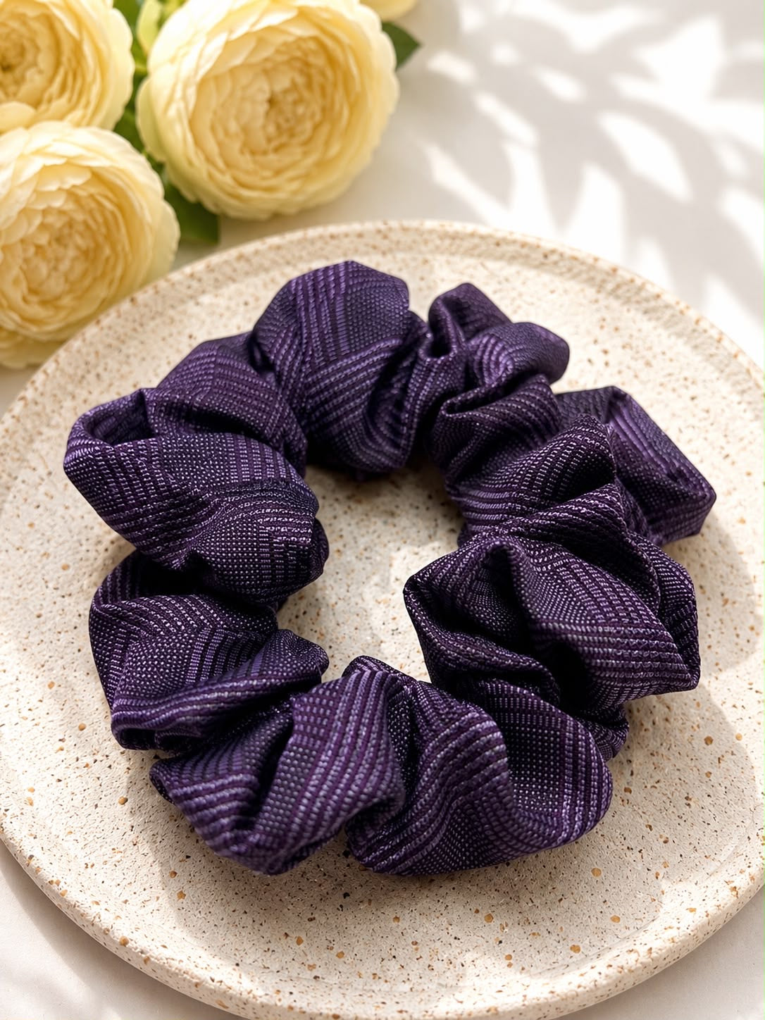 Jedwabna gumka frotka Scrunchie #014