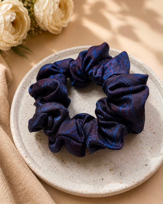 Jedwabna gumka frotka Scrunchie #022