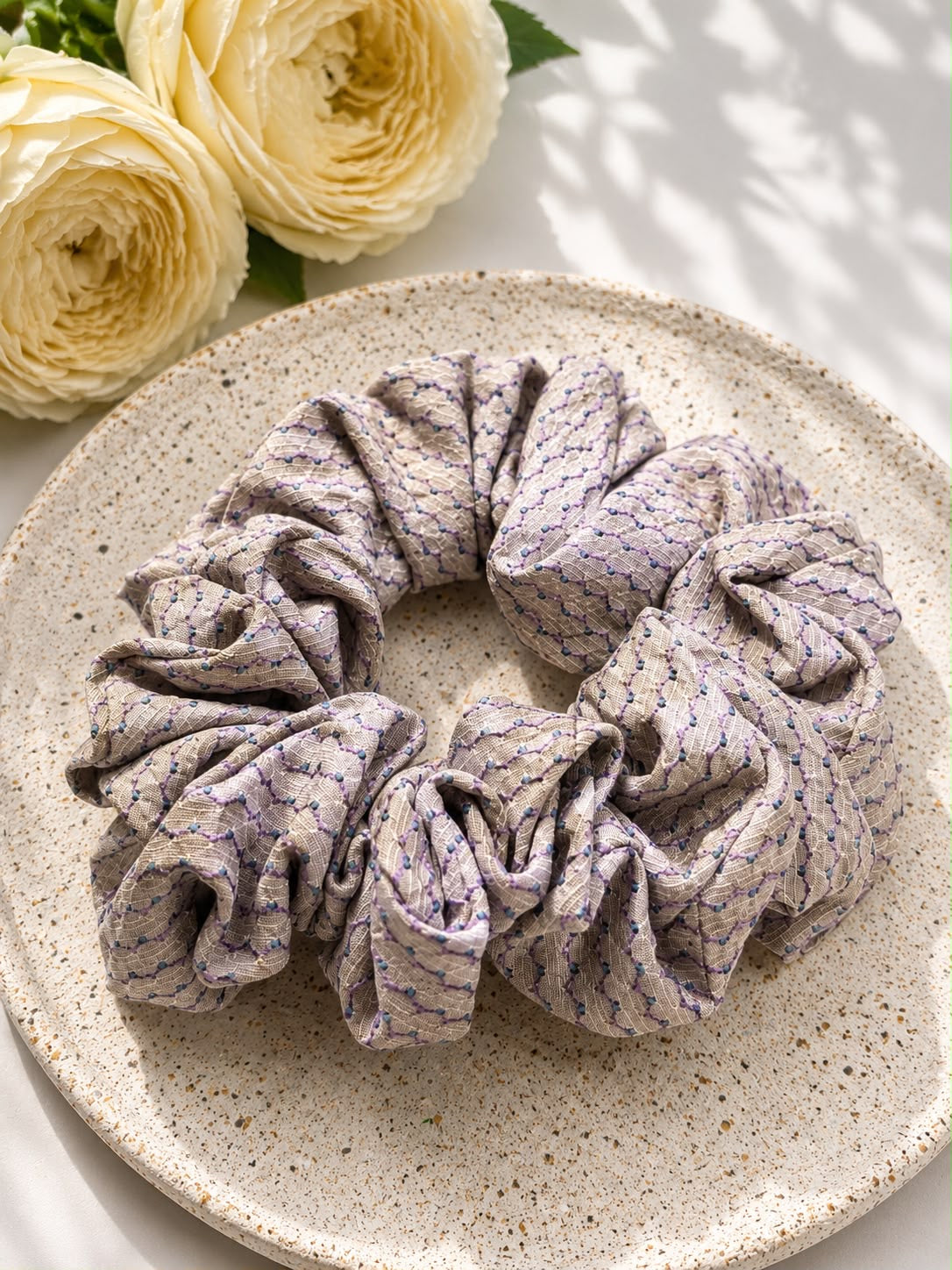 Jedwabna gumka frotka Scrunchie #016