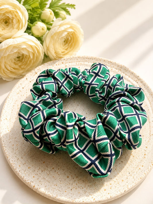 Jedwabna gumka frotka Scrunchie #008