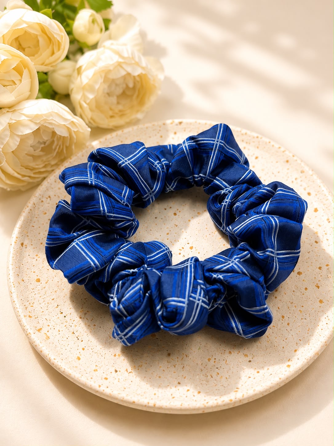 Jedwabna gumka frotka Scrunchie #006