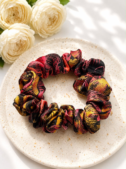 Jedwabna gumka frotka Scrunchie #026